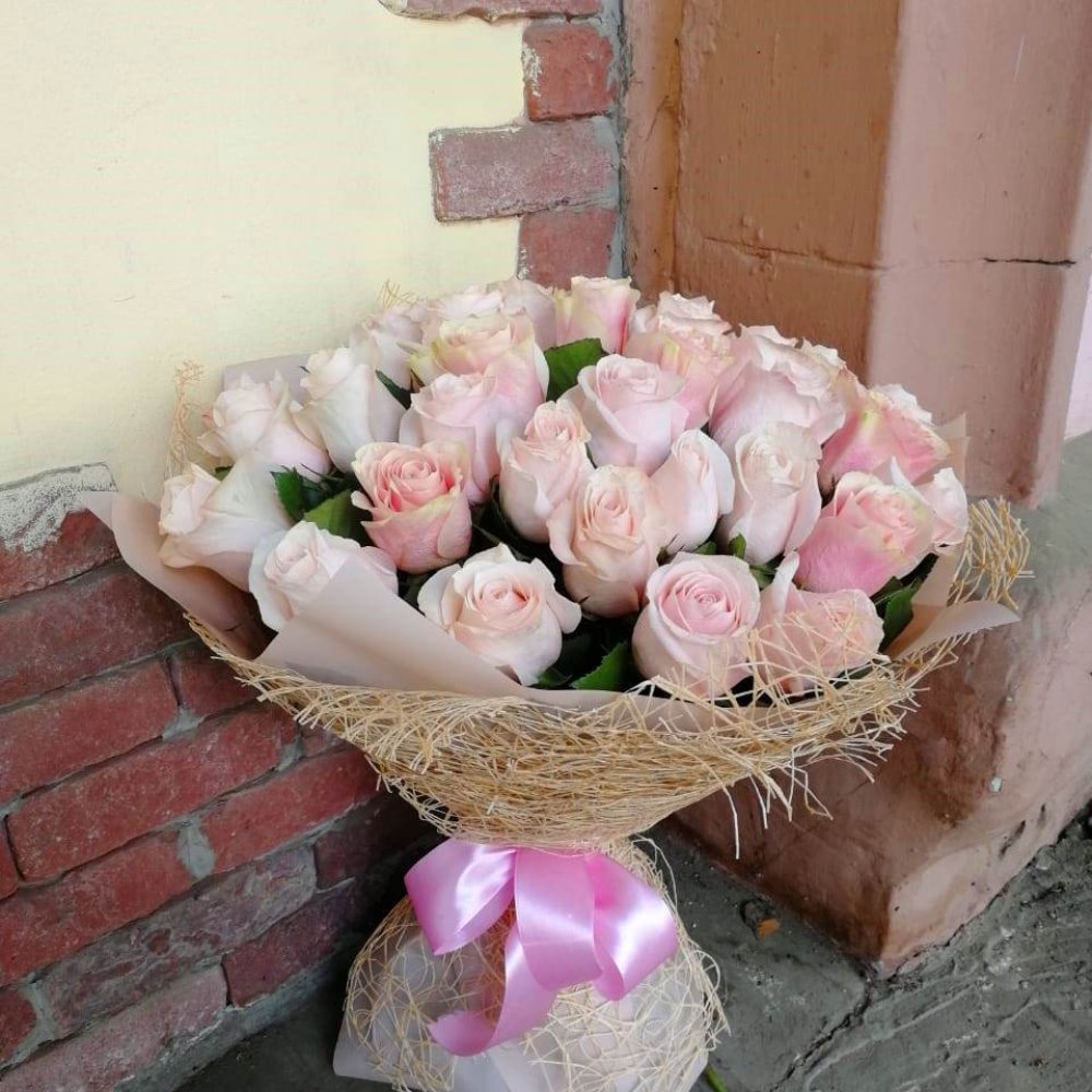Букет роз Пудровый восторг